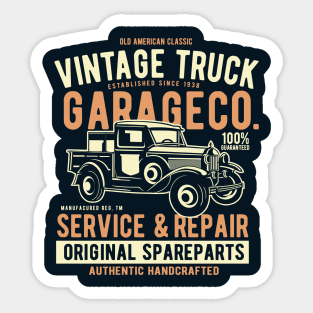 Vintage Truck Sticker